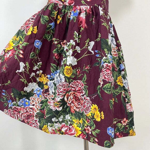 $498 NWOT SEE BY CHLOÉ Floral Print Cotton Multicolor Dress Size 38 - Picture 4 of 13